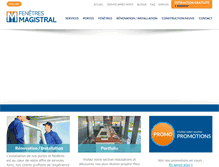 Tablet Screenshot of fenetresmagistral.com